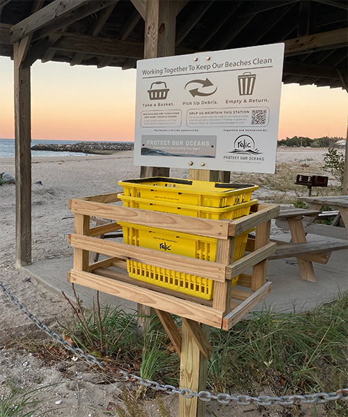 Long Island Beach Clean Up Station Relic - Sustainability