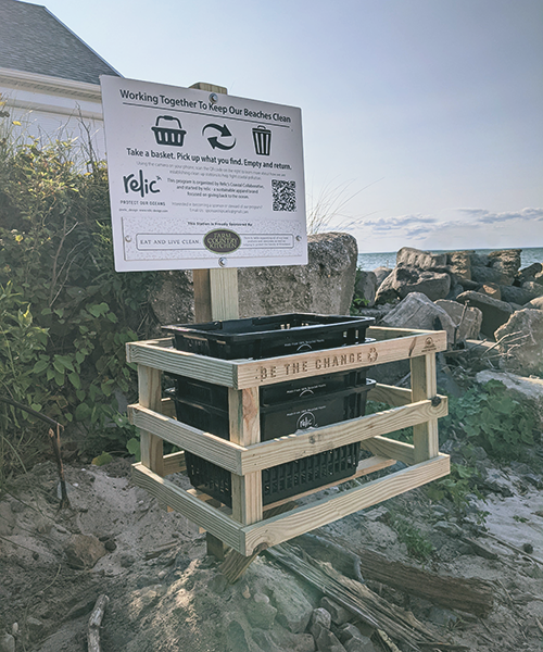 Long Island Beach Clean Up Station Relic - Sustainability