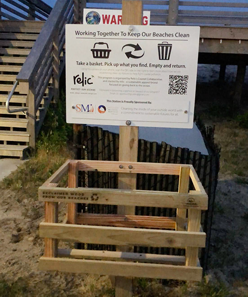 Long Island Beach Clean Up Station Relic - Sustainability