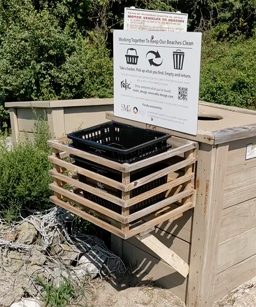 Long Island Beach Clean Up Station Relic - Sustainability