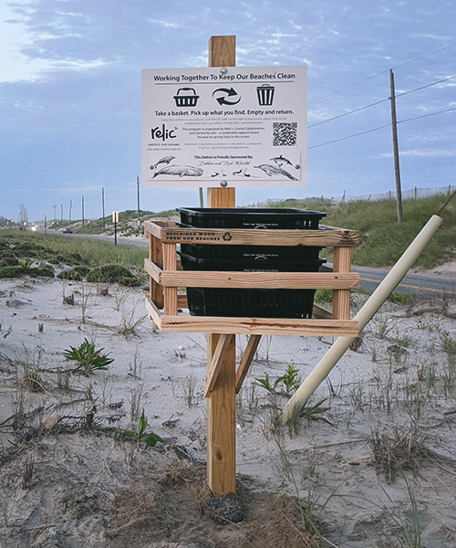 Long Island Beach Clean Up Station Relic - Sustainability