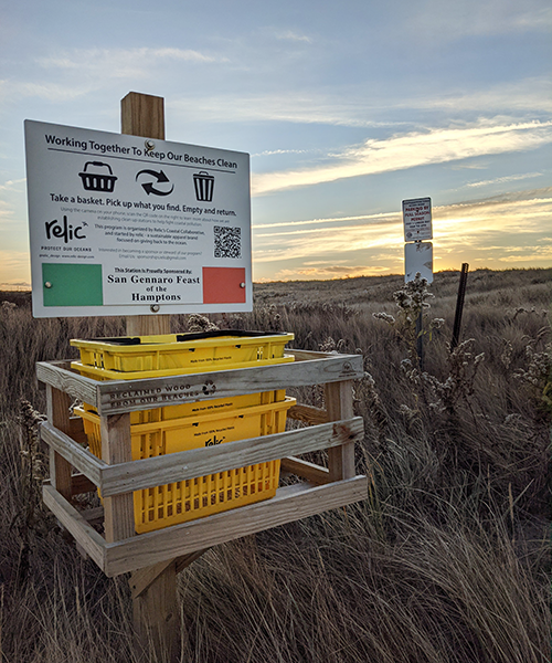 Long Island Beach Clean Up Station Relic - Sustainability