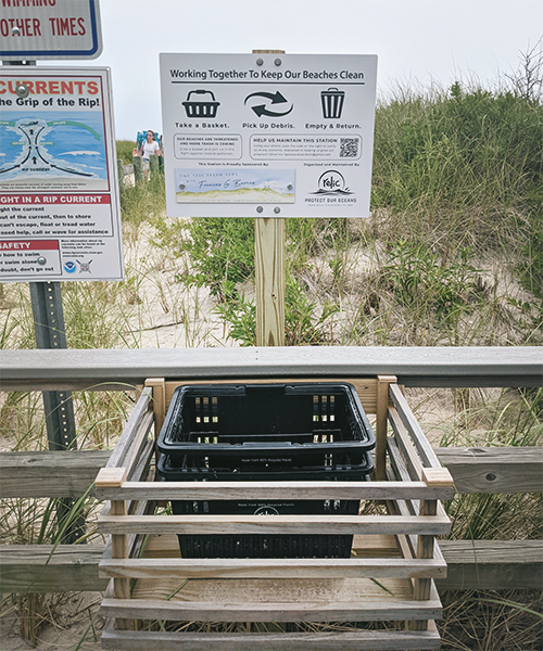 Long Island Beach Clean Up Station Relic - Sustainability