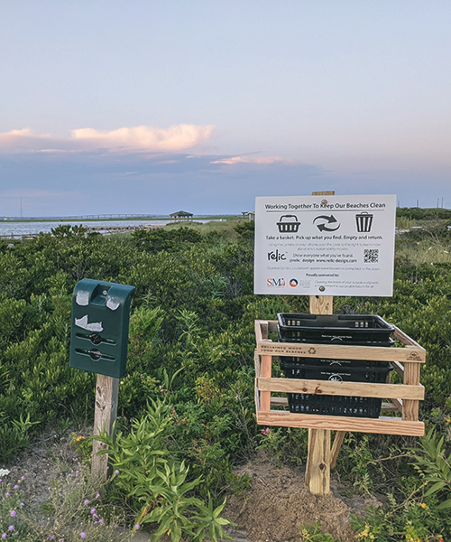 Long Island Beach Clean Up Station Relic - Sustainability