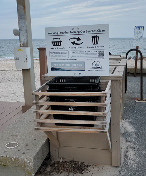 Long Island Beach Clean Up Station Relic - Sustainability