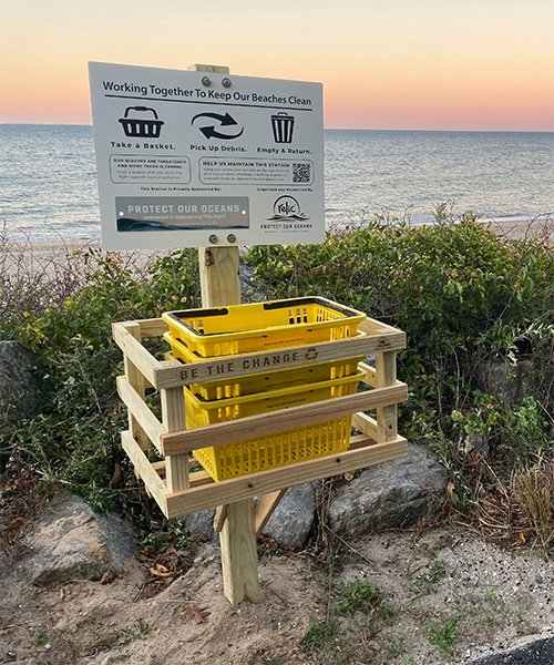 Long Island Beach Clean Up Station Relic - Sustainability